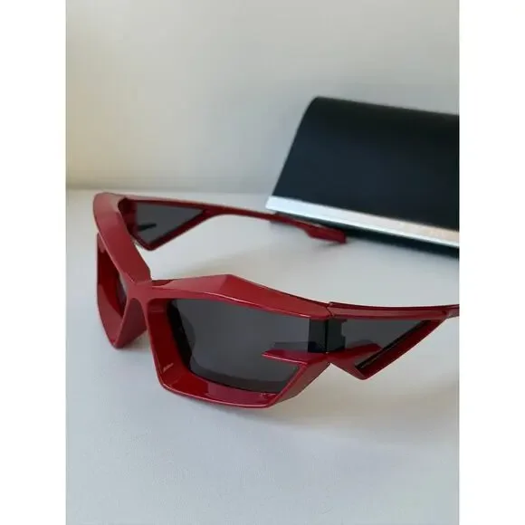 NEW Givenchy GV40049U Cut Mask Red Sunglasses